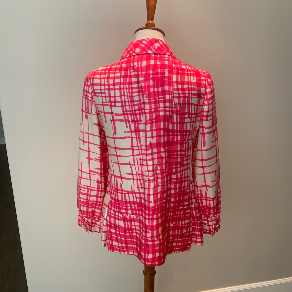 Pink and white vintage blouse - Picture 2 of 6